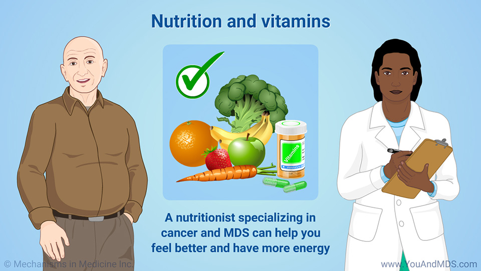 Nutrition and vitamins to help manage symptoms and side effects