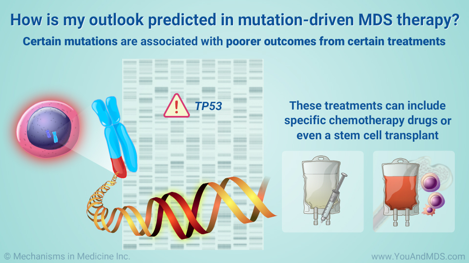 How is my outlook predicted in mutation-driven MDS therapy?
