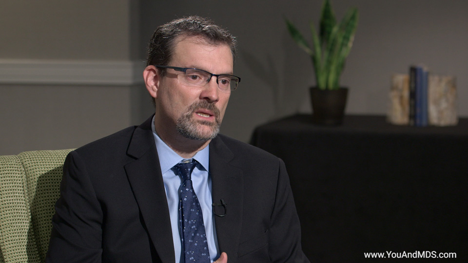 How does acute myeloid leukemia (AML) relate to MDS?