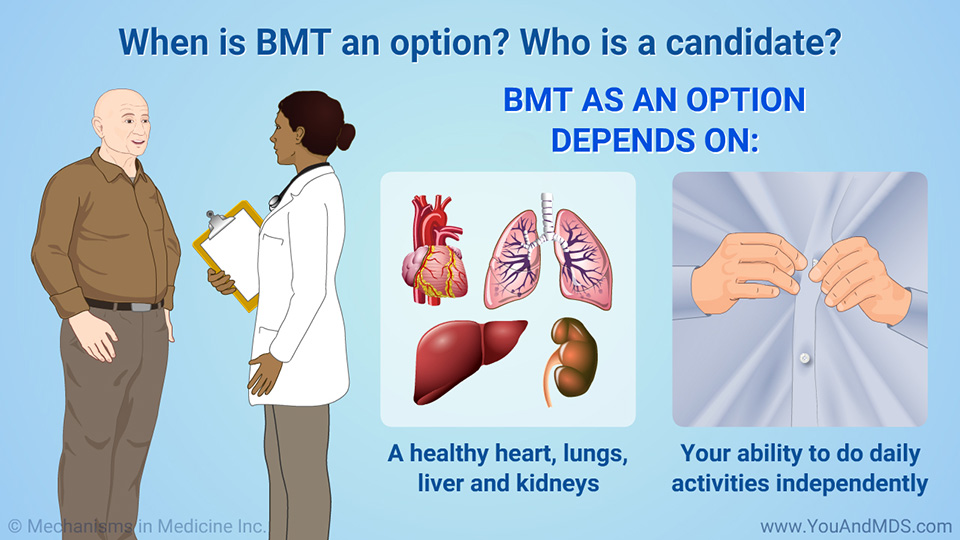 When is BMT an option? Who is a candidate?