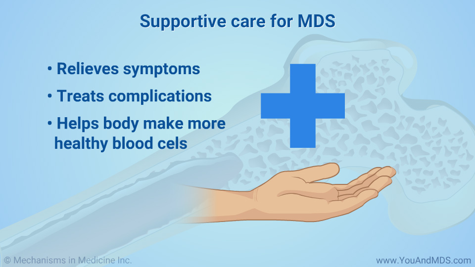 Supportive care for MDS 