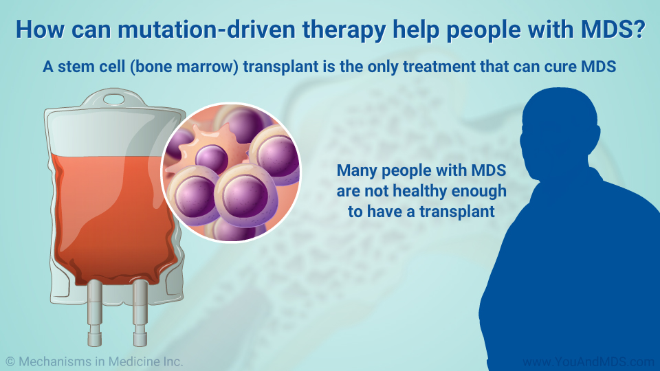 How can mutation-driven therapy help people with MDS?