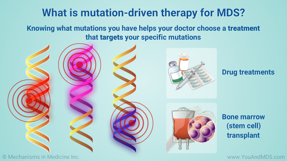 What is mutation-driven therapy for MDS?