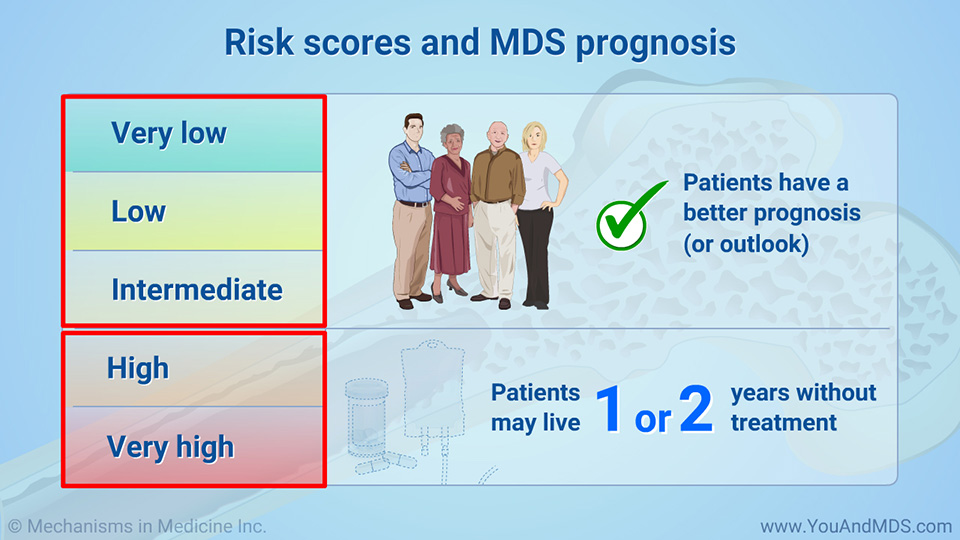 Risk scores and MDS prognosis